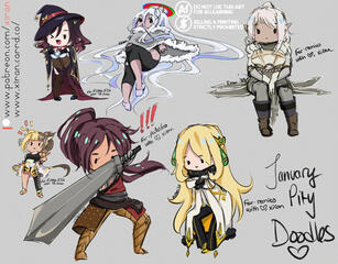 January 2025 Pity Doodles January 2025 Pity Doodles