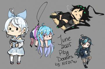 June 2025 pity doodles for zata