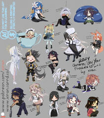 2024 XMas/NY Chibi Doodles 2 2024 XMas/NY Chibi Doodles 2