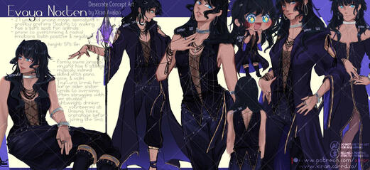 Evaya Nocten Character Sheet